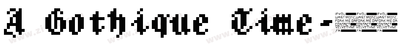 A Gothique Time字体转换